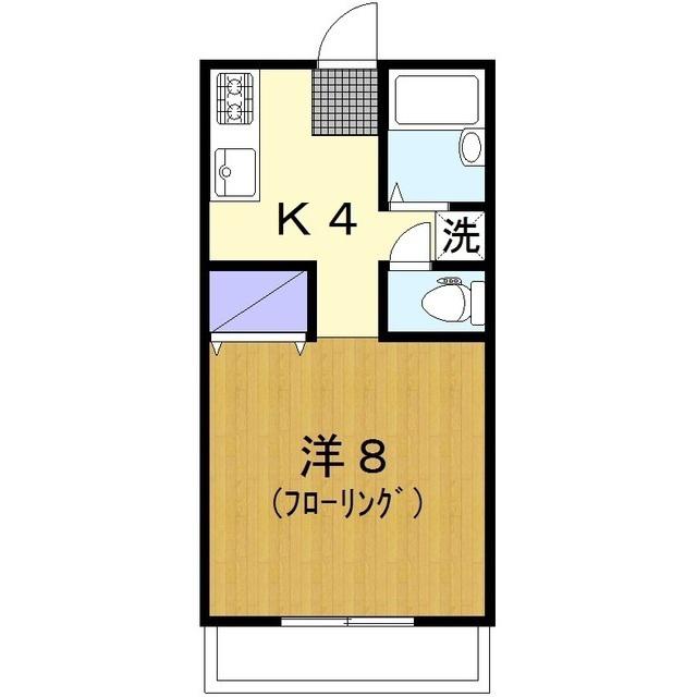 上野ハイツ2F(1K/2階)の間取り写真