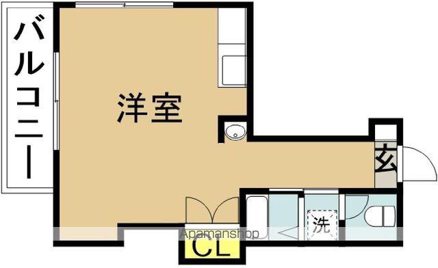 リバティハウスII(ワンルーム/7階)の間取り写真
