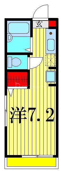 ソフィア堀切(ワンルーム/2階)の間取り写真