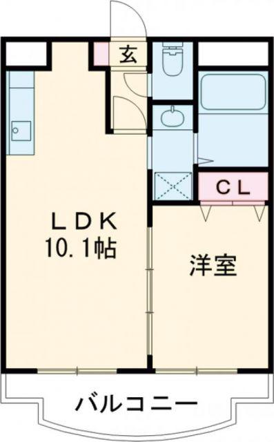 アーバンヒルズI(1LDK/3階)の間取り写真