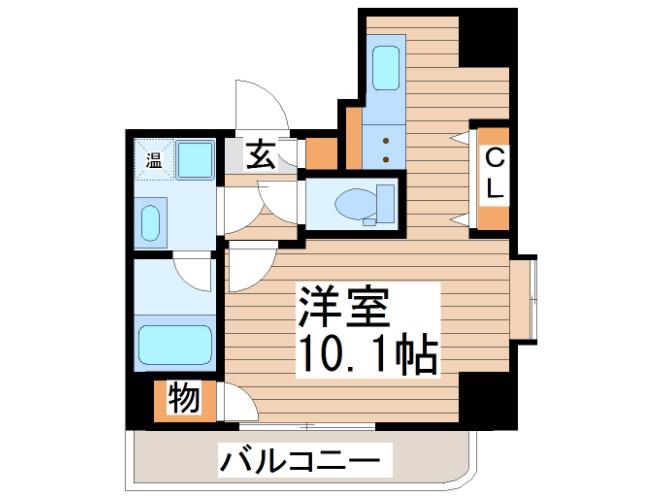 アルトゥーラ支倉(1K/5階)の間取り写真