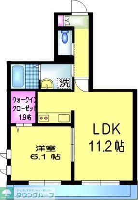 GOLD LIFE(1LDK/1階)の間取り写真