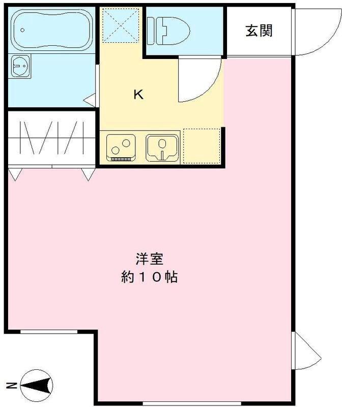 モデュロール高井戸(ワンルーム/4階)の間取り写真