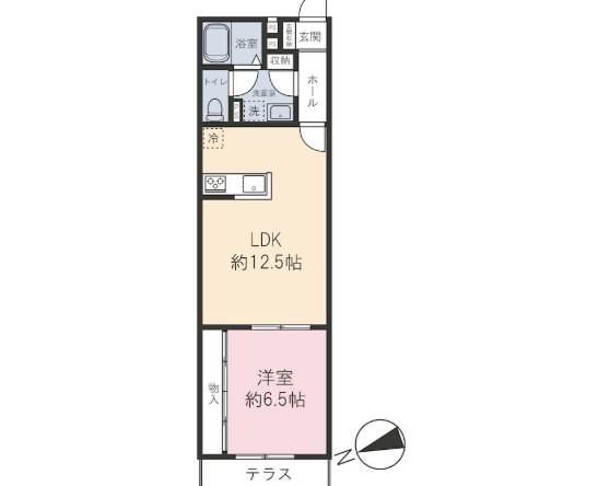 MSDAISZAWA(1LDK/1階)の間取り写真