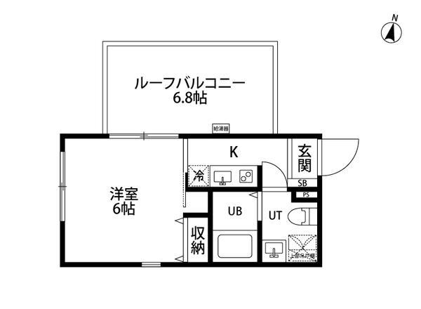 JSコート代々木(1K/3階)の間取り写真