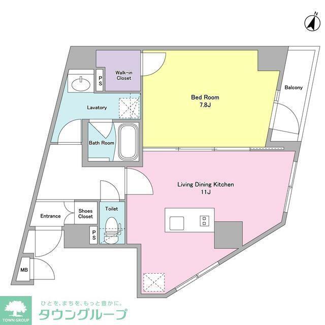 アイディ大森17(1LDK/9階)の間取り写真