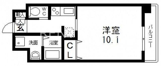 FORESTGRACE深江橋II(1K/11階)の間取り写真