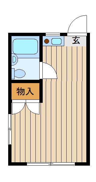 泉コーポ(ワンルーム/1階)の間取り写真