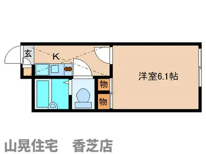 レオパレス21のぞみ(1K/2階)の間取り写真