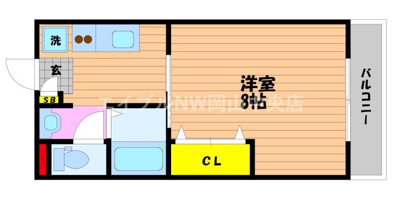 アーバンネット新屋敷(1K/1階)の間取り写真