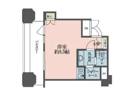 ルネ新宿御苑タワー(ワンルーム/11階)の間取り写真