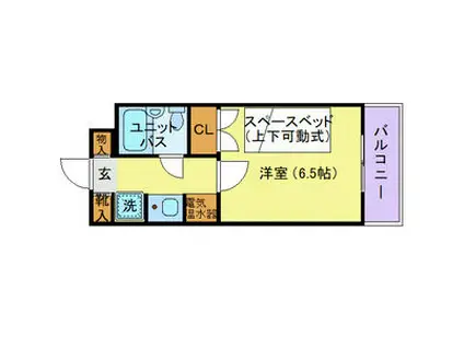 マリオン代々木公園(1K/3階)の間取り写真