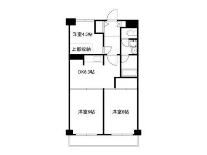 シティハウス・ノヴァ(2LDK/12階)の間取り写真