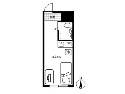 リバー綱島(ワンルーム/4階)の間取り写真