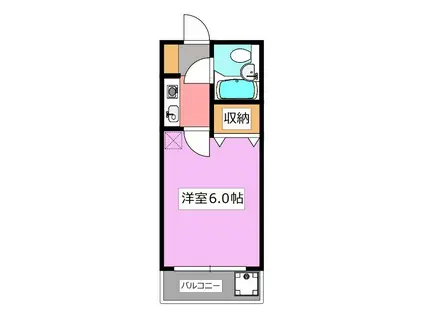 メゾン塚本(1K/3階)の間取り写真