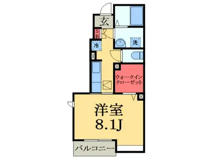 ディア・コートⅠ(1K/1階)の間取り写真