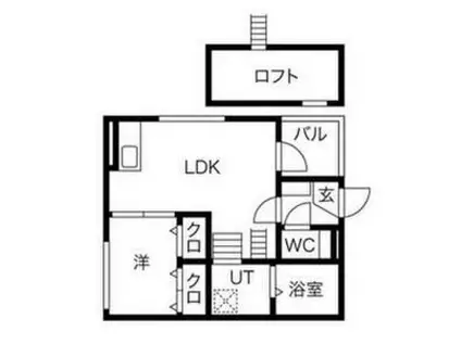 セイシェル(1LDK/1階)の間取り写真