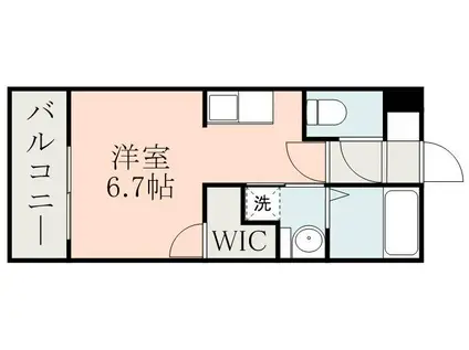 LAZONA(ワンルーム/5階)の間取り写真