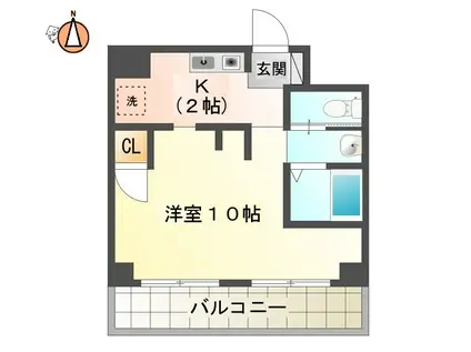 FACEビル(1K/3階)の間取り写真