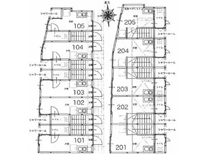 サークルハウス蒲田壱番館(ワンルーム/2階)の間取り写真