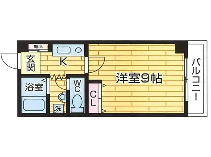 ハイツ細田(1K/1階)の間取り写真