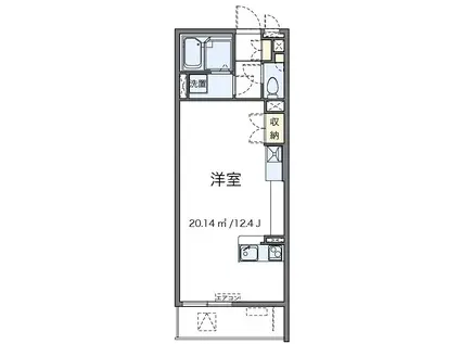 JR中央線 阿佐ケ谷駅 徒歩9分 3階建 築10年(ワンルーム/1階)の間取り写真