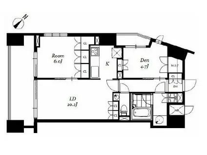 チェスターコート御茶ノ水(1SLDK/3階)の間取り写真