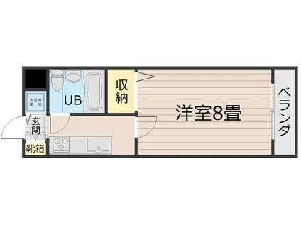 東和館鹿児島(1K/10階)の間取り写真