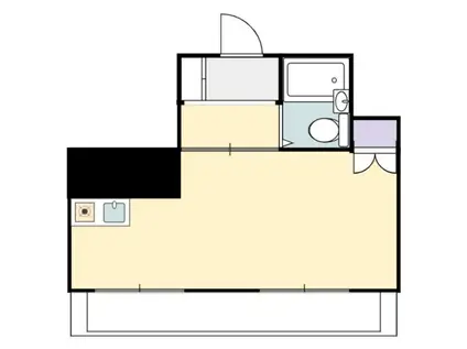 サンライズ7(ワンルーム/4階)の間取り写真