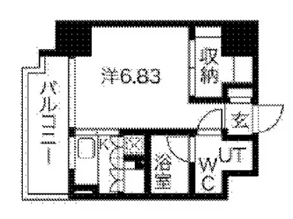KLC TOWER TOKYO(1K/5階)の間取り写真