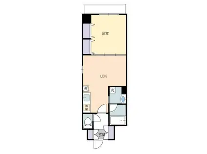 シャトーエスト彦根2(1LDK/2階)の間取り写真