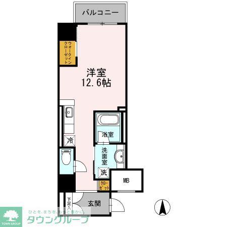 御幸レジデンス丸の内(ワンルーム/5階)の間取り写真