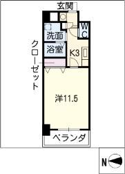 TQレジデンス名古屋錦(1K/10階)の間取り写真