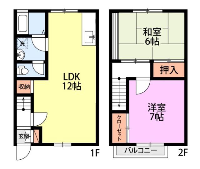 メゾンセントポーリア(2LDK/1階)の間取り写真