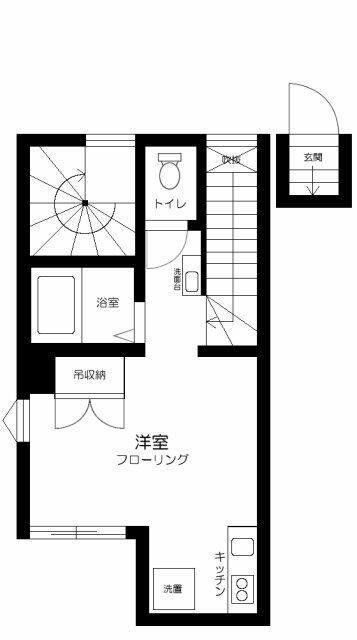 HACCO HOUSE(ワンルーム/2階)の間取り写真