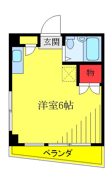 アークハイツ(ワンルーム/3階)の間取り写真