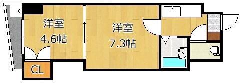 ロイヤルマキシム(2K/9階)の間取り写真