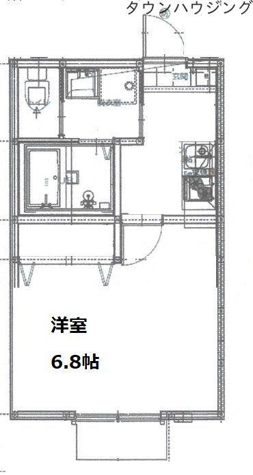 コンフォートショア(1K/1階)の間取り写真