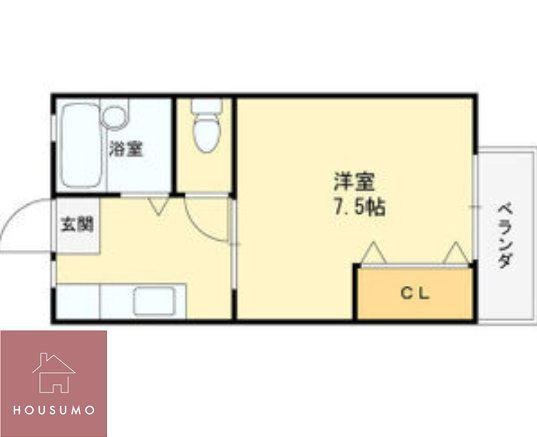 ラルーチェ(1K/1階)の間取り写真