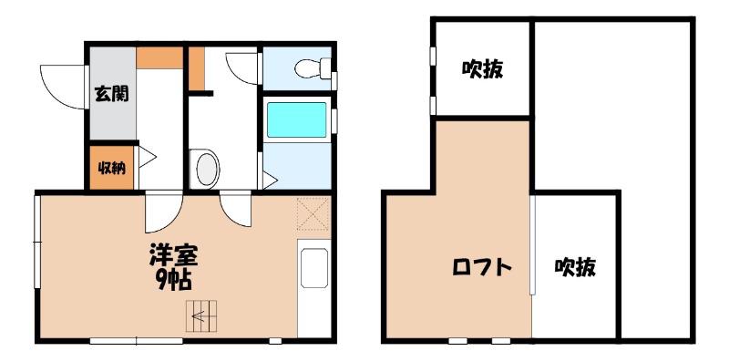 リーブルファイン鴻巣本町(ワンルーム/1階)の間取り写真