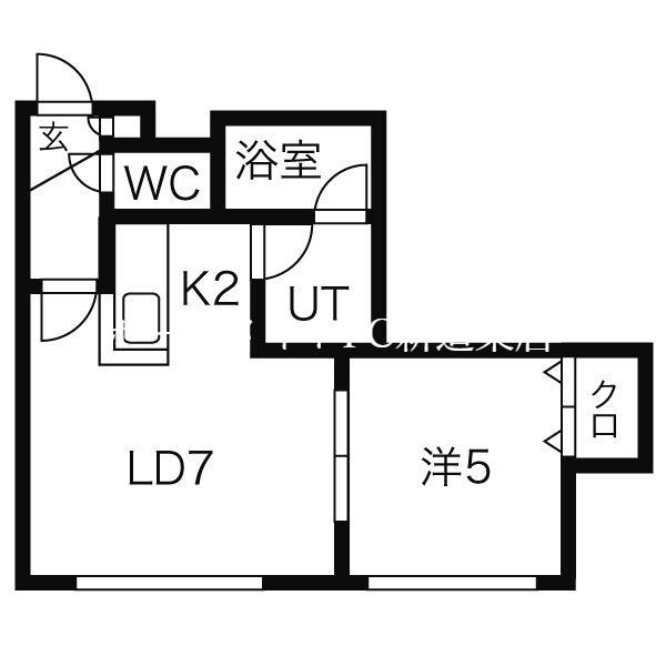 ル・ヴァンベール(1LDK/3階)の間取り写真
