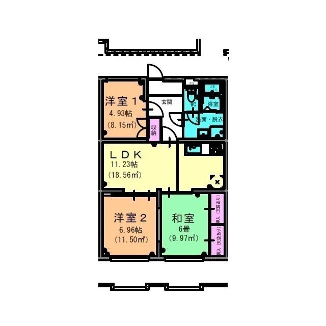 FRESCA KAMIO(3LDK/4階)の間取り写真