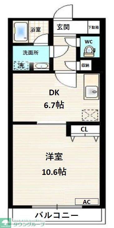 レキシントンマンション安行(1LDK/3階)の間取り写真