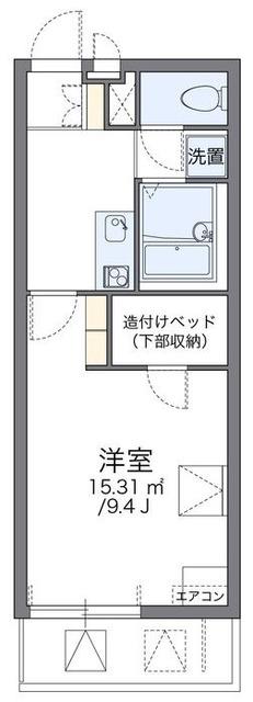 レオパレスあおば(1K/2階)の間取り写真