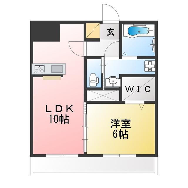 MAURUURU(1LDK/3階)の間取り写真