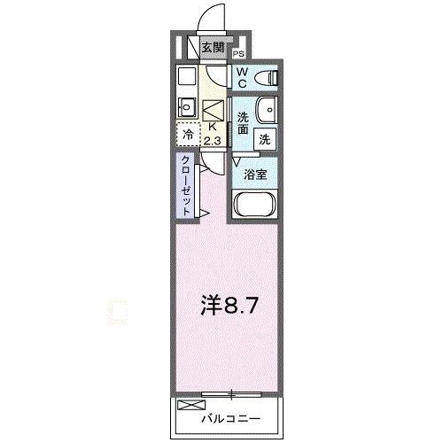 BOSCATO T(1K/1階)の間取り写真