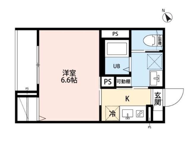 ROBOT HOME 矢部III(1K/2階)の間取り写真