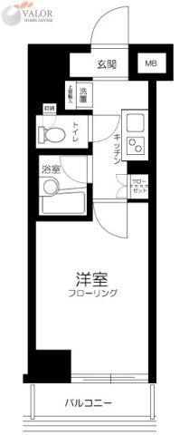 ルーブル池上伍番館(1K/6階)の間取り写真