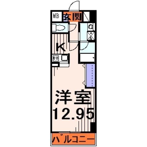カーサ・エテルノ(1K/1階)の間取り写真