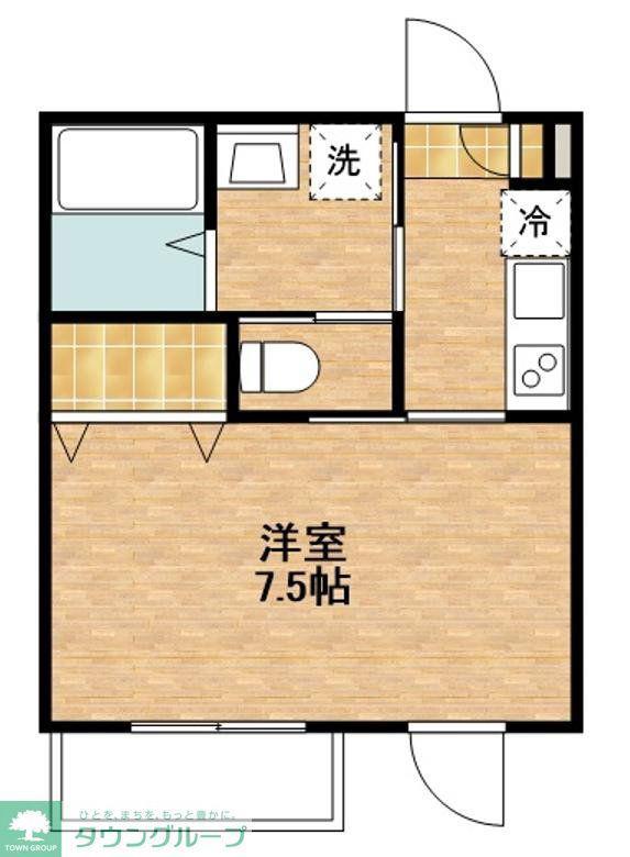 LYNN S HOUSE(1K/1階)の間取り写真